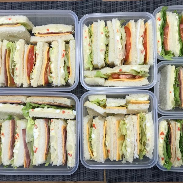 薯泥火腿起司三明治 : Spring一起做