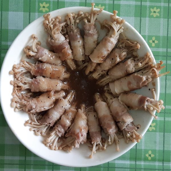 金針菇肉捲 : hungbin一起做