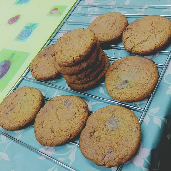 美式巧克力豆軟餅乾：阿Q 一起做