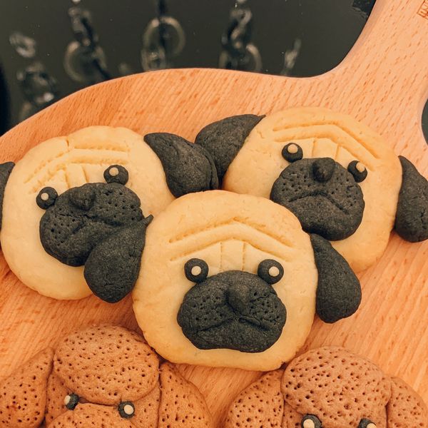 八哥(巴哥)曲奇(不用模具!) : 菁菁一起做