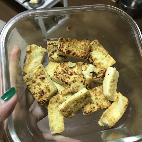 香煎椒鹽雞蛋豆腐丁 : Destiny Lin一起做