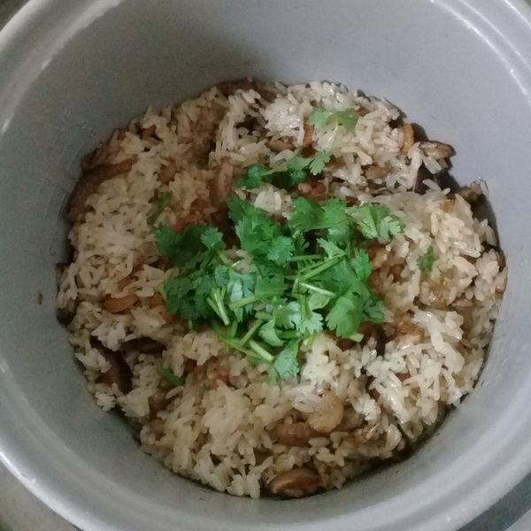 電鍋油飯 : 果子一起做