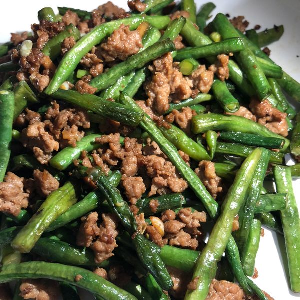 乾煸四季豆 (免油炸更健康) : Yi-Lun Hung一起做