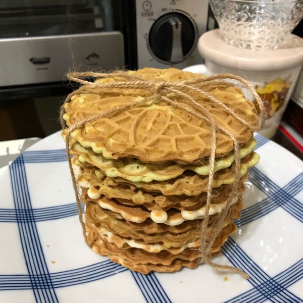 鬆餅機 蕾絲餅乾 極度酥脆版～純蛋白配方：Chi-rong Chen 一起做