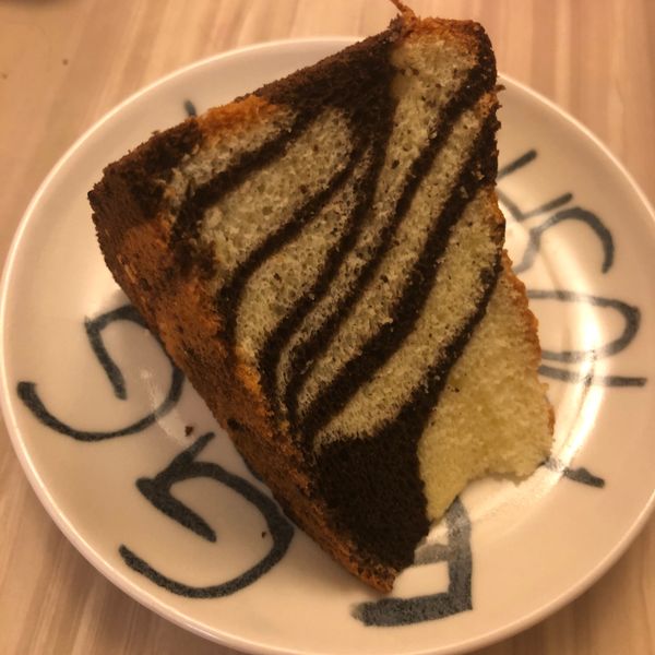 斑馬紋戚風蛋糕 : Jing一起做