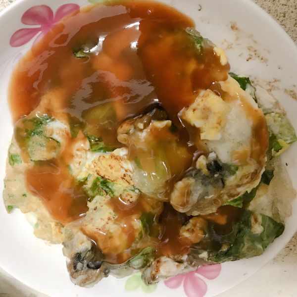 (夜市小吃) 蚵仔煎vs萬用海山醬 : 嘎姿一起做