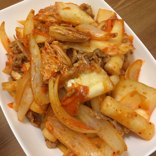 韓國泡菜炒年糕:Jean Ke 一起做