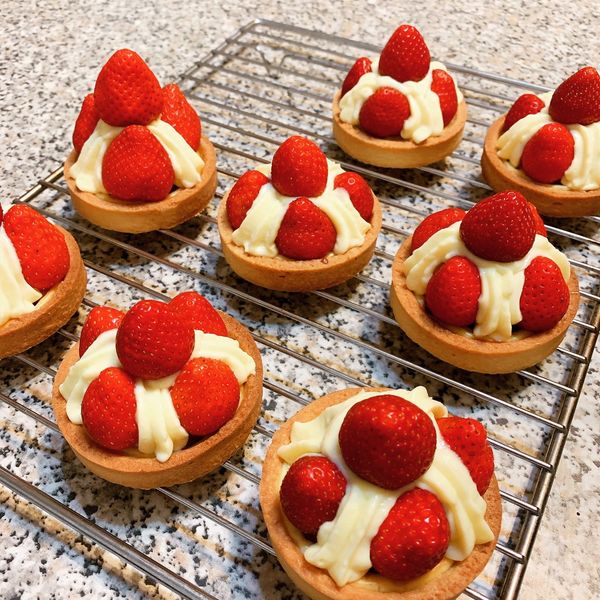 草莓乳酪塔：莊雨萱 一起做