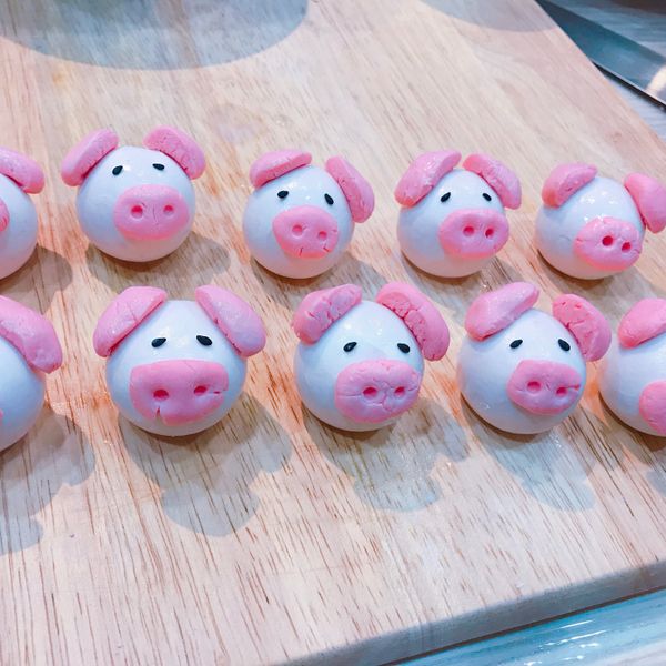 小豬造型湯圓(桂冠湯圓) : 謝亭儀一起做