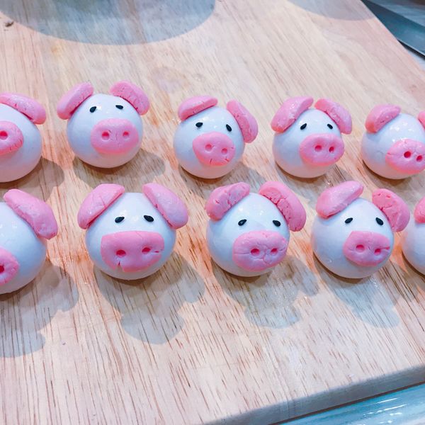 小豬造型湯圓(桂冠湯圓) : 謝亭儀一起做