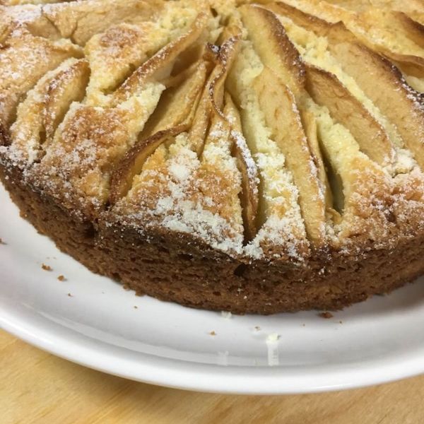 蘋果片鑲蛋糕 : 翁資穎一起做