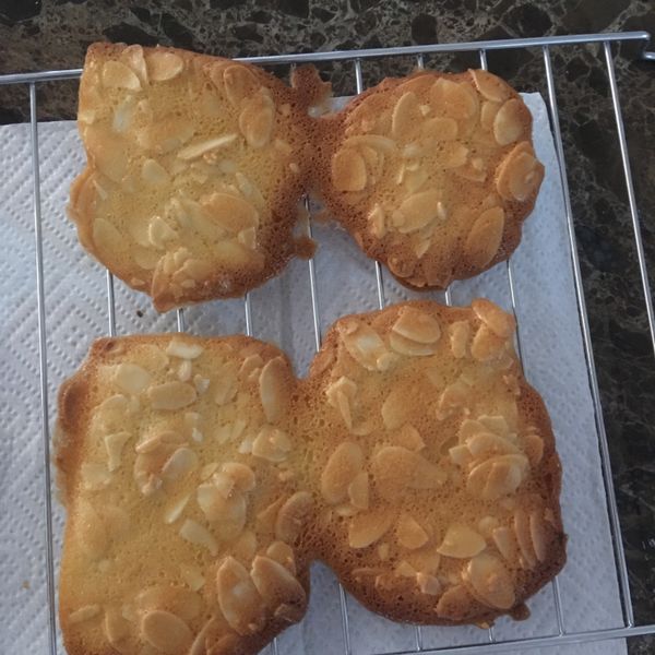 酥脆杏仁瓦片🍪 : 李文陵一起做