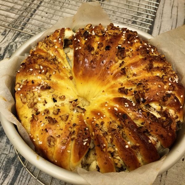 奶油乳酪核桃麵包:鍾佳綺 一起做