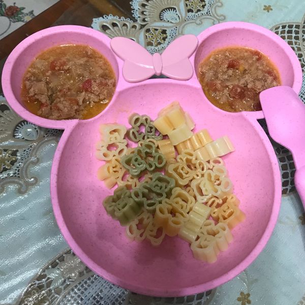 番茄肉醬義大利麵 : 君媽咪一起做