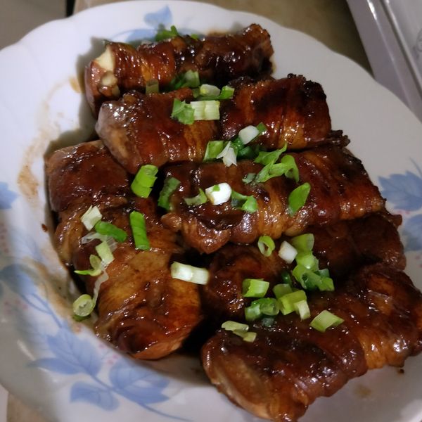 蜂蜜蔥燒豬肉豆腐捲~蜂蜜入菜鹹甜好滋味 : 呂丸子一起做