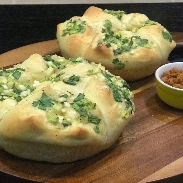 台式青蔥肉鬆麵包～加肉鬆的蔥胖^^❤️：Amy 一起做