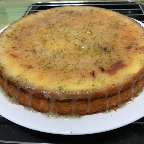 👩‍🍳老奶奶檸檬🍋糖霜蛋糕 : 黑妞亂亂作一起做