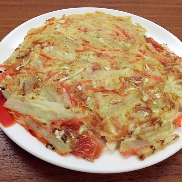 番茄起司蔬菜煎餅：琪琪 一起做