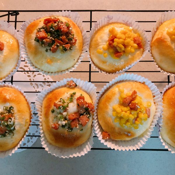 熱狗玉米香蔥麵包:Carol 一起做