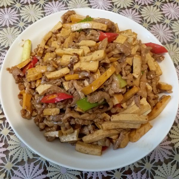 豆干肉絲--10分鐘上菜 : 雁子一起做