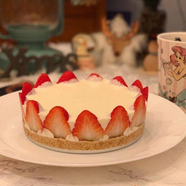 免烤箱草莓起司蛋糕 : 可露兒一起做