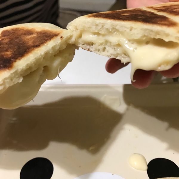 快速平底鍋熱麵包煎餅 : Shiuan 一起做