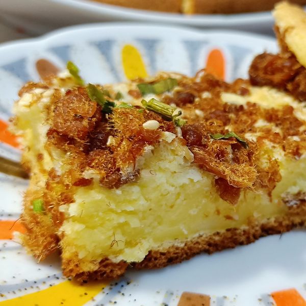 肉鬆蔥花鹹蛋糕：有米的甜點手作 一起做