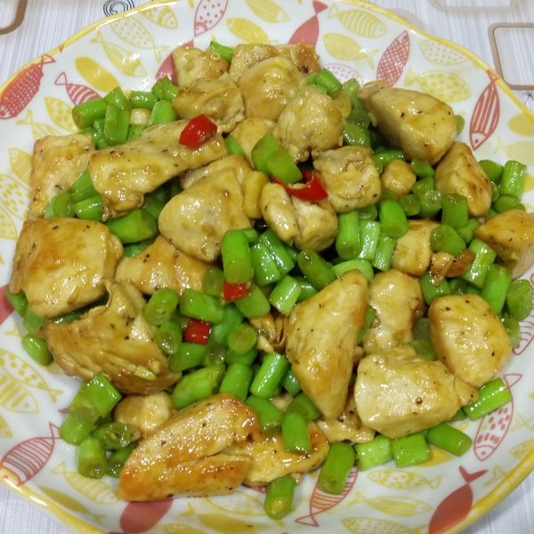 四季豆嫩炒雞丁【影片】：Kaori 一起做