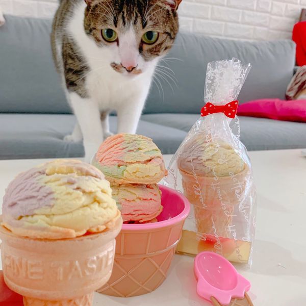 🌈彩虹迷你冰淇淋餅乾:Sweney Shih 一起做