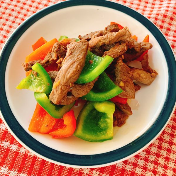 彩椒牛肉:Jenna 一起做