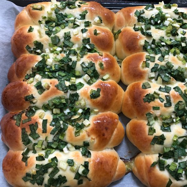 小紅做台式麵包~蔥啊胖胖+德式香腸捲捲:candice 一起做