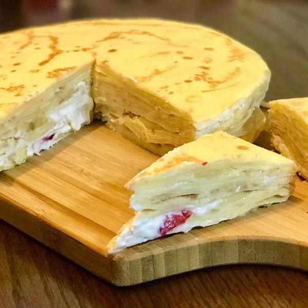 草莓千層蛋糕 : Winona Huang一起做