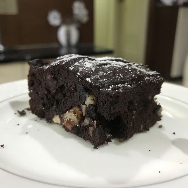 脆皮軟心布朗尼蛋糕（作法超簡單）：Amy 一起做