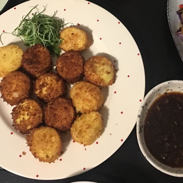 👩‍🍳日式揚出炸豆腐 : Ina Wang一起做