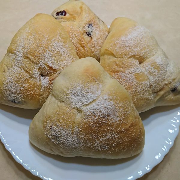 藍苺藏心麵包 : Mindy一起做