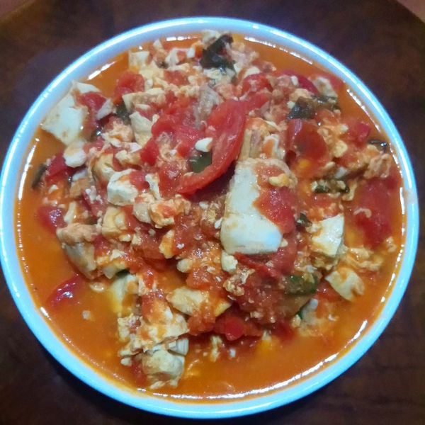 蕃茄豆腐蛋 : Angelina一起做