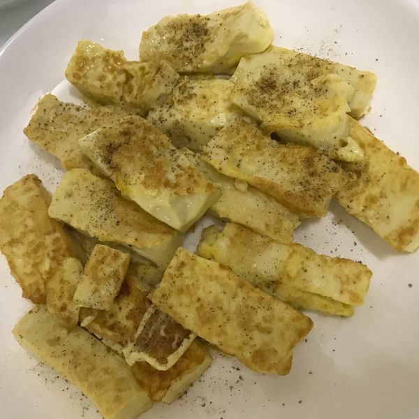 嫩煎雞蛋豆腐 : NN一起做