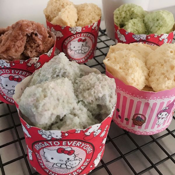 鬆餅粉做發糕 : Melody Hu一起做