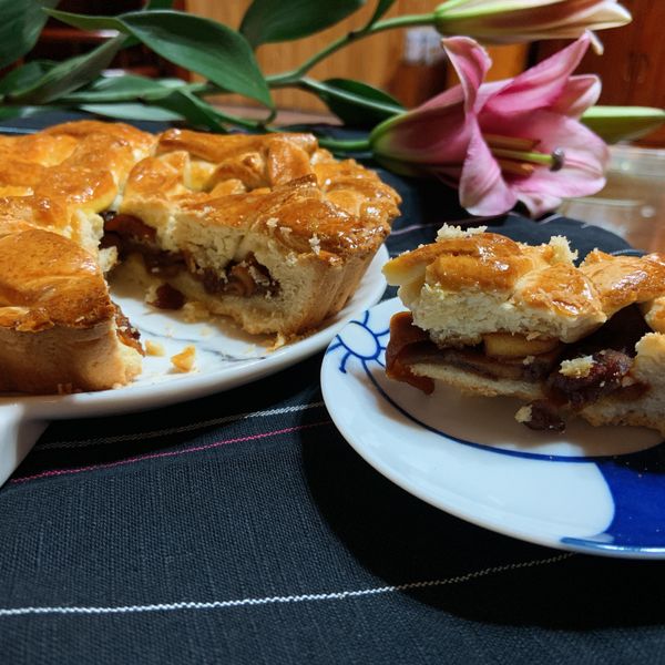 美式焦糖肉桂蘋果派(餅乾派皮) : 邱倫倫一起做