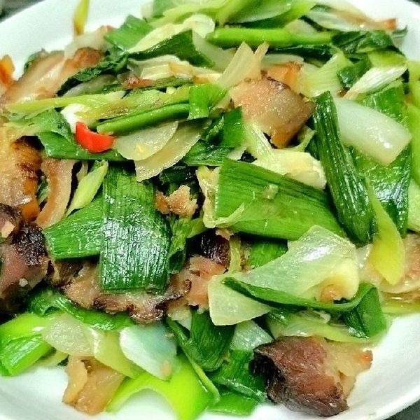 Olivia♥蒜苗臘肉 : Fiona Lin一起做