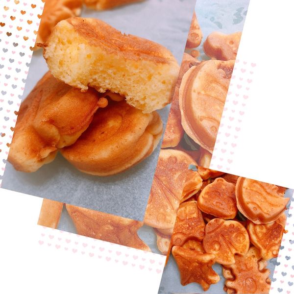 外酥內軟雞蛋糕 : 小朱一起做