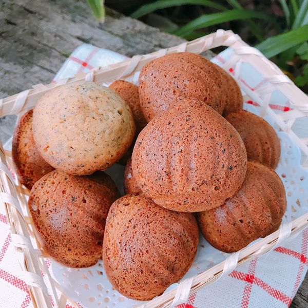 蜂蜜伯爵瑪德蓮(榛果奶油使用) : 桃艾比一起做