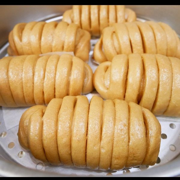 黑糖芋泥饅頭捲:Celin Lin 一起做