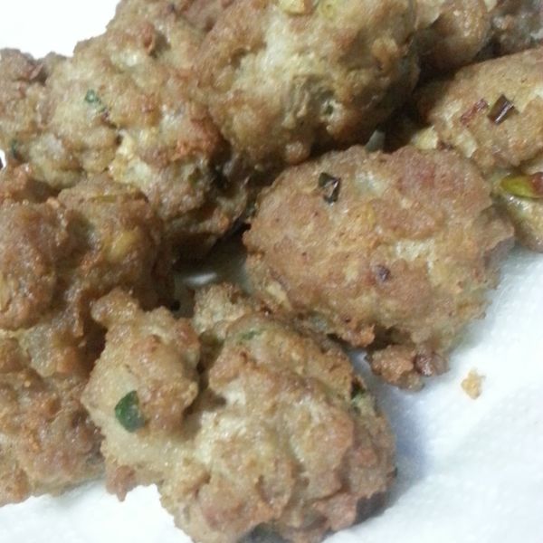 炸肉丸子 : miki一起做