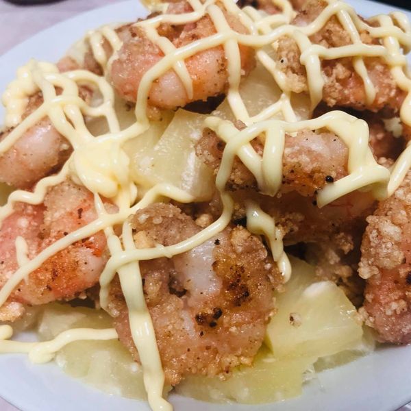 鳳梨蝦球：Cwan 一起做