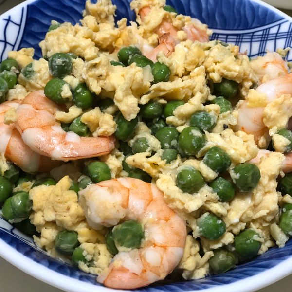 鮮蝦毛豆滑蛋：黃小婷 一起做
