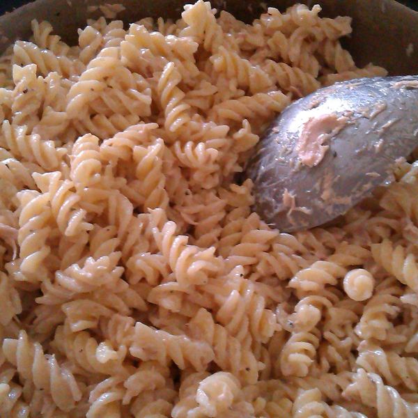 許效有約~icook 鮪魚蝴蝶麵沙拉!：小米 一起做