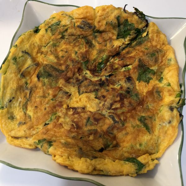 芹菜葉煎蛋：HANLIN 一起做