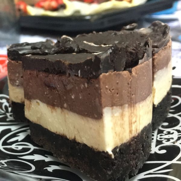 巧克力雙重奏乳酪蛋糕（5吋、免烤箱） : 謝佳軒一起做