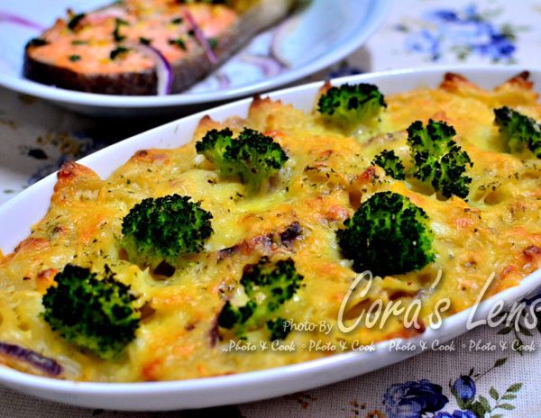 [康寶就是醬美味]素食焗烤白醬義大利麵：可拉的鏡頭 一起做